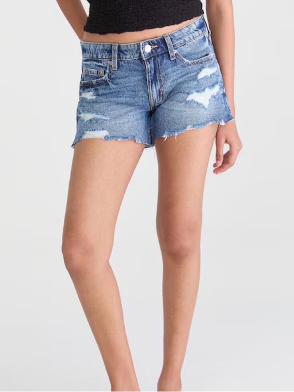 NEW✨HOLLISTER ULTRA LOW RISE DISTRESSED DENIM SHORTS